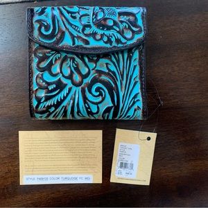 Patricia Nash leather bifold wallet